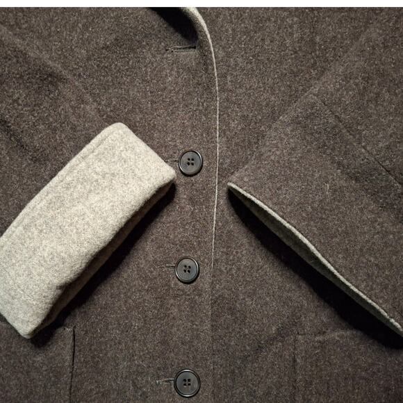 Forecaster of Boston Wool Coat Women’s Sz 14 Vintage Brown Blazer Style USA Made - Picture 7 of 11